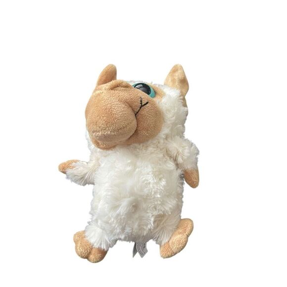 Big Eyed Babies Brown White Sheep Plush Stuffed Animal Collectible Toy 8" - Picture 7 of 8